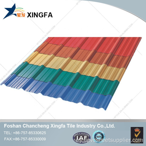 ASA Trapezoidal UPVC Rámar de techo Resistencia meteorológica aislada